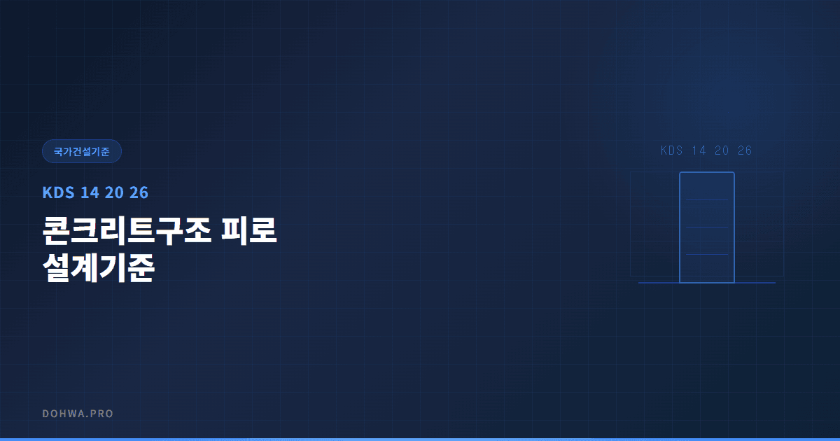 KDS 14 20 26 콘크리트구조 피로 설계기준