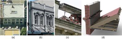 지진 피해 사례 및 파라펫 구조 상세